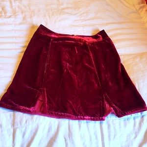 For Love and Lemons Velvet Skirt